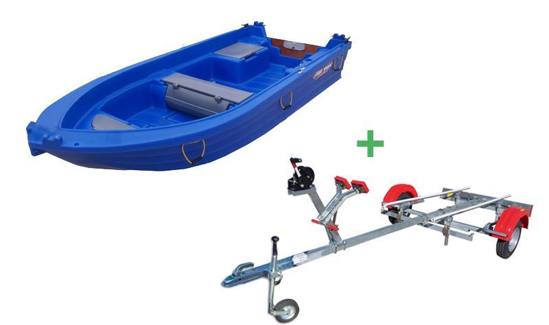 Barque Fun Yak 370 et remorque Nautic Plus