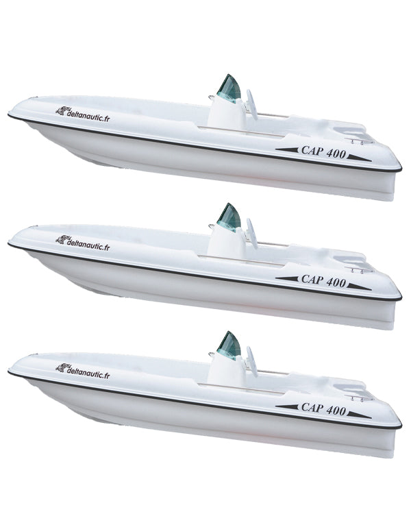 Lot 3 bateaux Rigiflex Cap 400 console