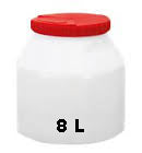 Bidon cylindrique 8L