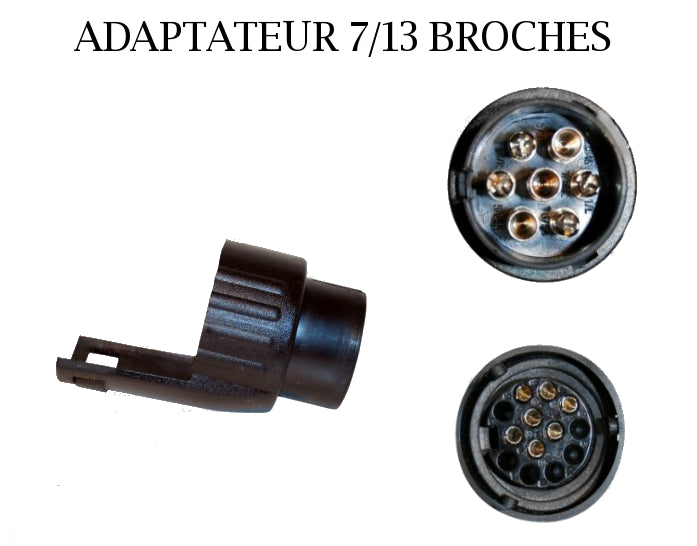 Adaptateur 13 broches en 7 broches