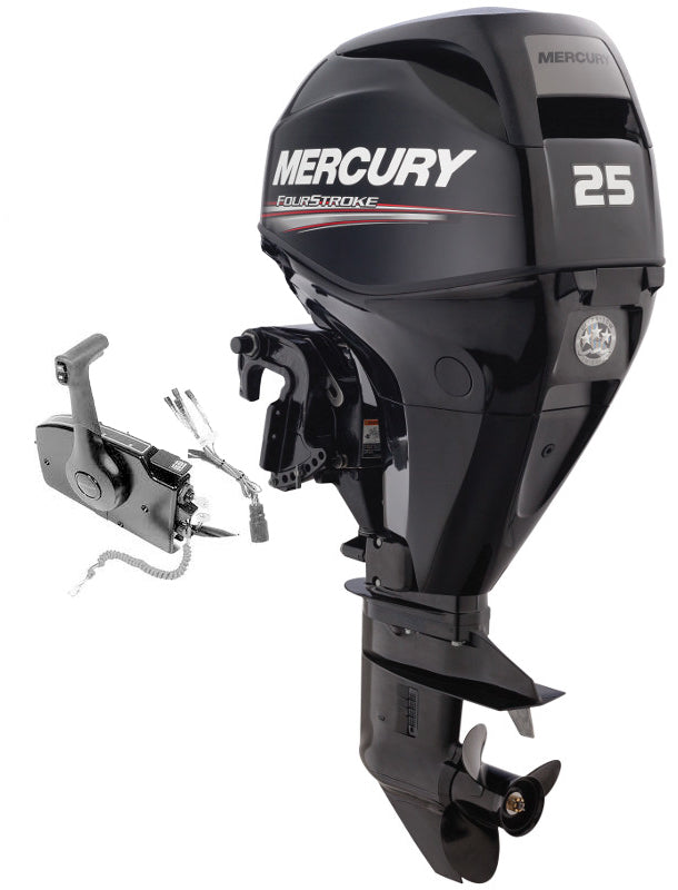 Moteur Mercury 25cv 4 temps EFI pour barque Rigiflex Cap 370 Console