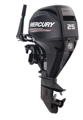 Moteur Mercury 25cv 4 temps EFI pour barque Silurine Sport 373 Blacky