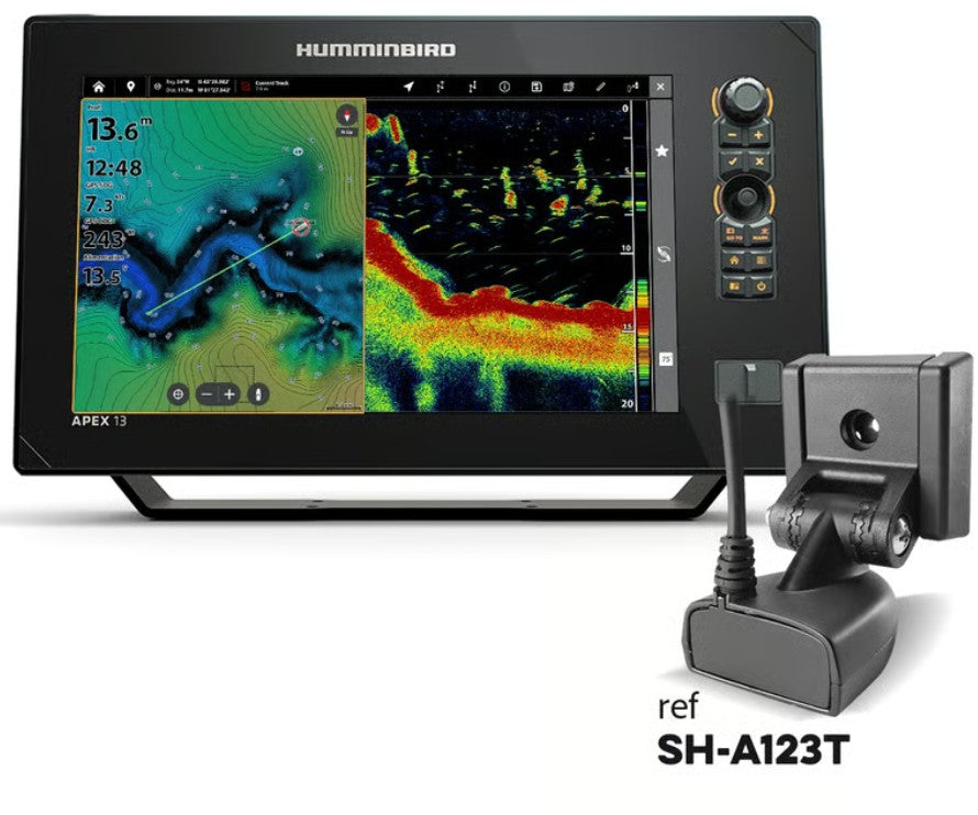 Combine-sondeur-GPS-Humminbird-Apex-13-DS-TA