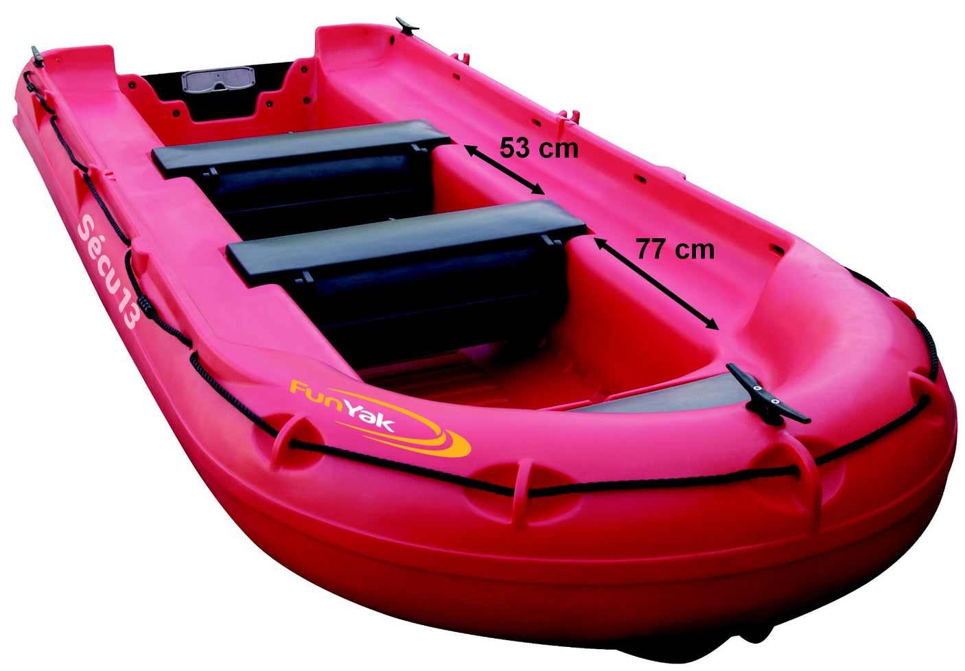 Barque Fun Yak Secu 13 rouge