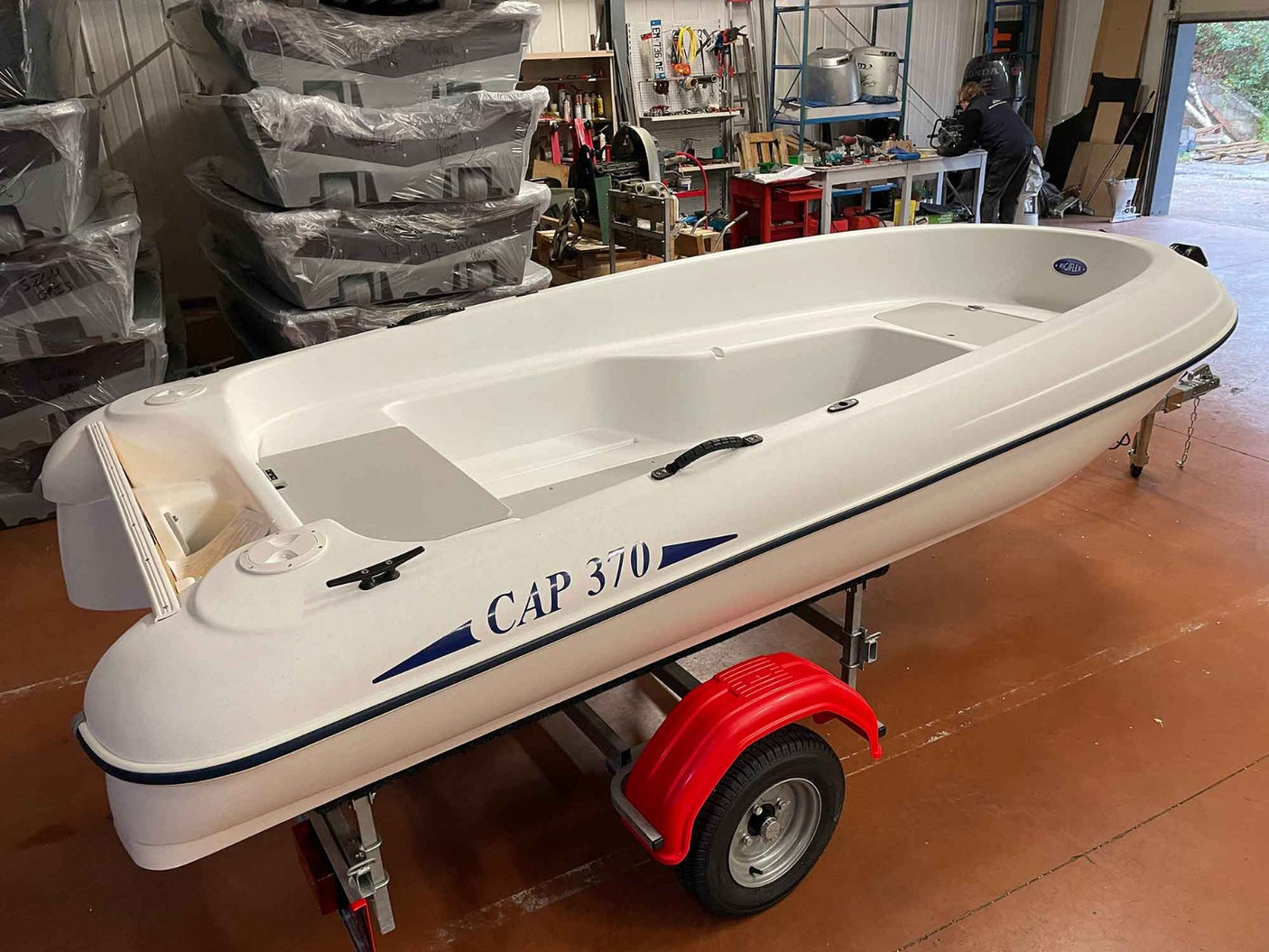 Suite annulation de commande : Barque Rigiflex Cap 370 + remorque GT