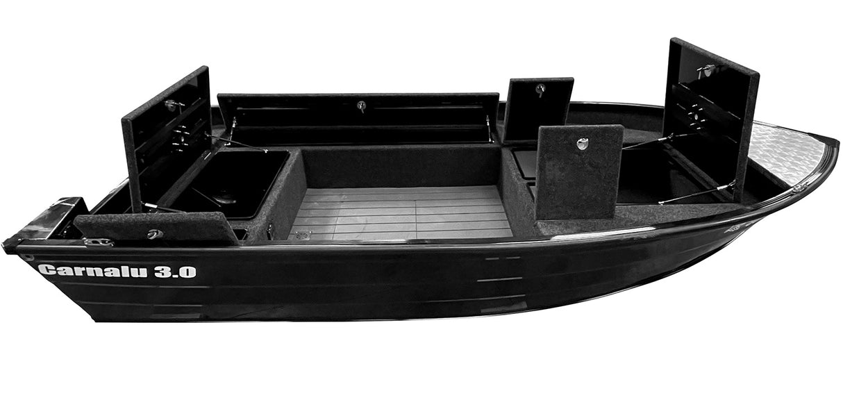 Barque Bass Boat aluminium 420 Carnalu 3.0 avec options remorque et moteurs hors bord personnalisable