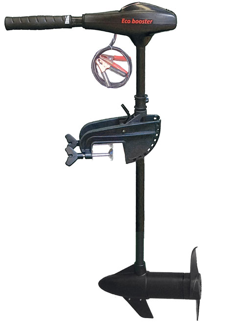 Moteur électrique Eco Booster V 55 lbs 12V en option pour barque Spécialiste 3m50 Titanium et remorque complète