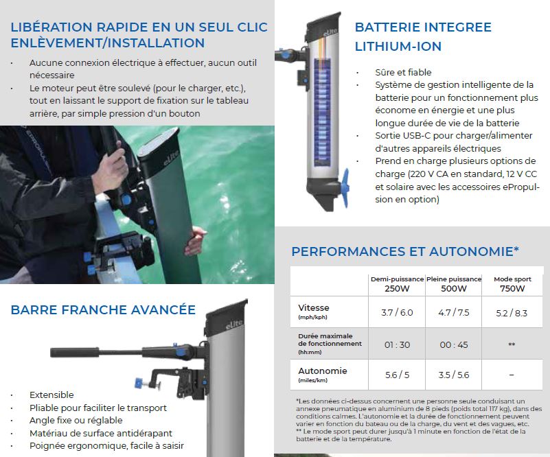 Moteur électrique E Propulsion E Lite