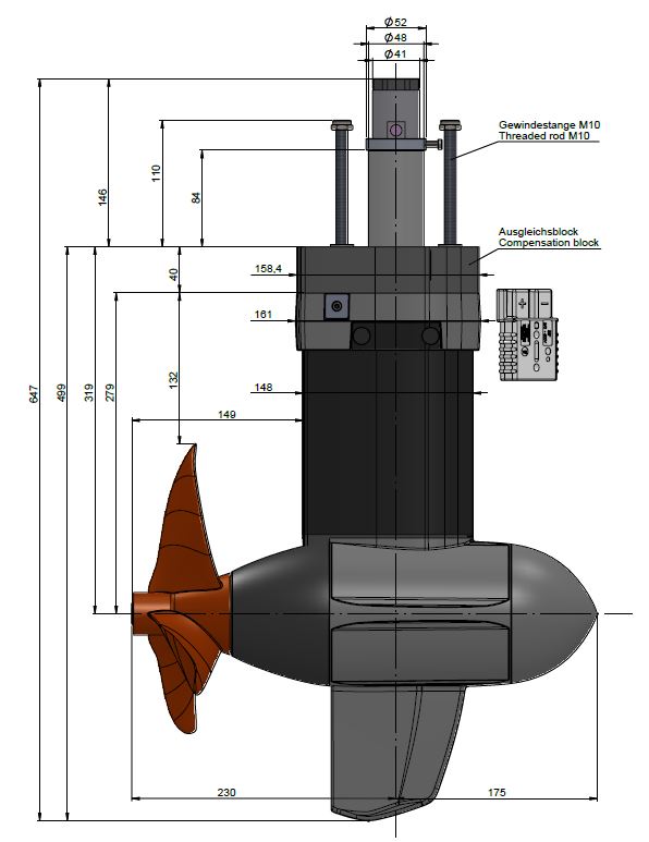 Moteur électrique Torqeedo Cruise 3.0 FP POD