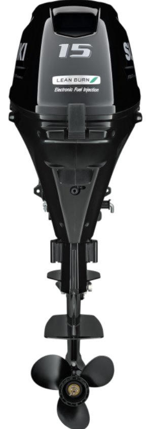 Suzuki DF15A 15cv 4T arbre long démarrage électrique barre franche