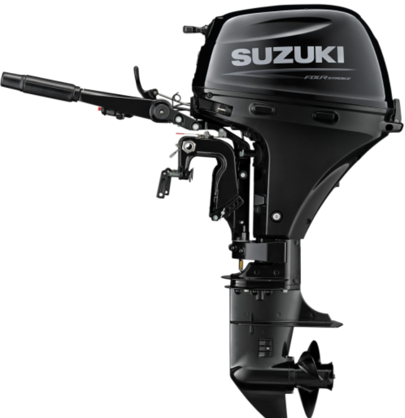 Suzuki DF15A 15cv 4T arbre court démarrage électrique barre franche