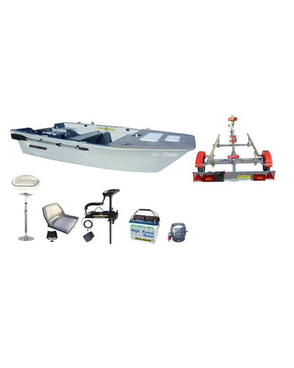 Pack barque Silurine 4m bass boat avec Minn Kota Powerdrive