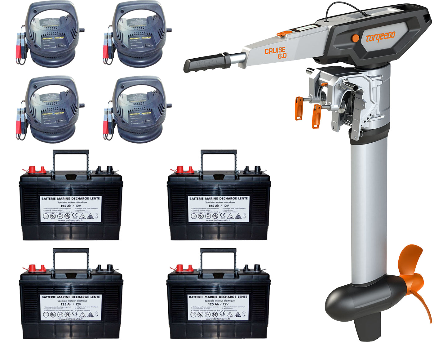 Pack moteur Torqeedo Cruise 6.0 barre franche