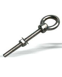 Piton à oeil inox épaulé 6 mm