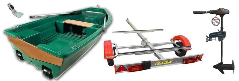 Pack barque la Rapide 249 + remorque standard Mecanorem + moteur électrique V 55 lbs