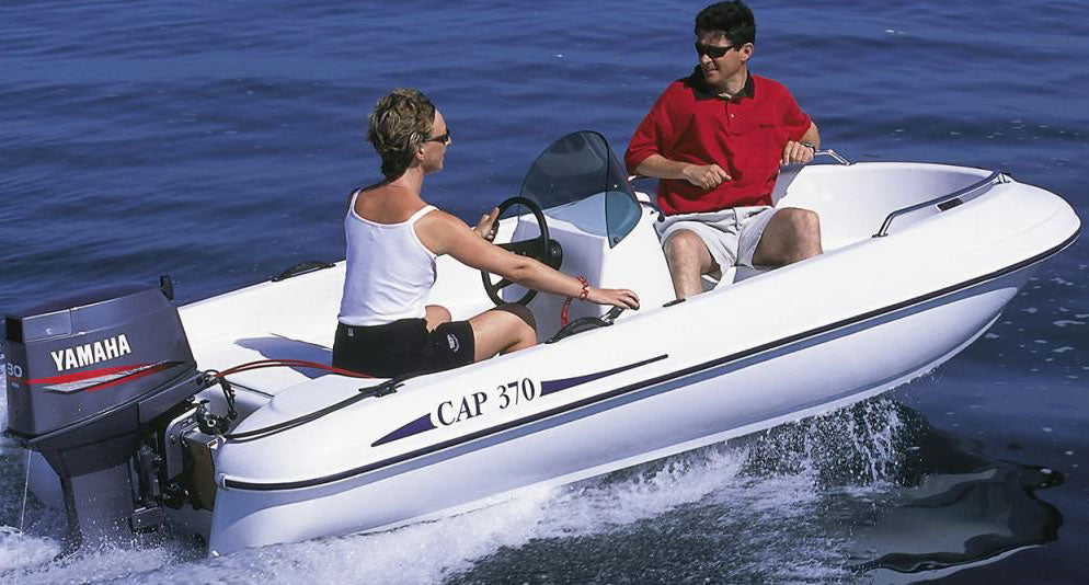 Remorque Basculante Grand Tourisme pour barque Rigiflex Cap 370 Console