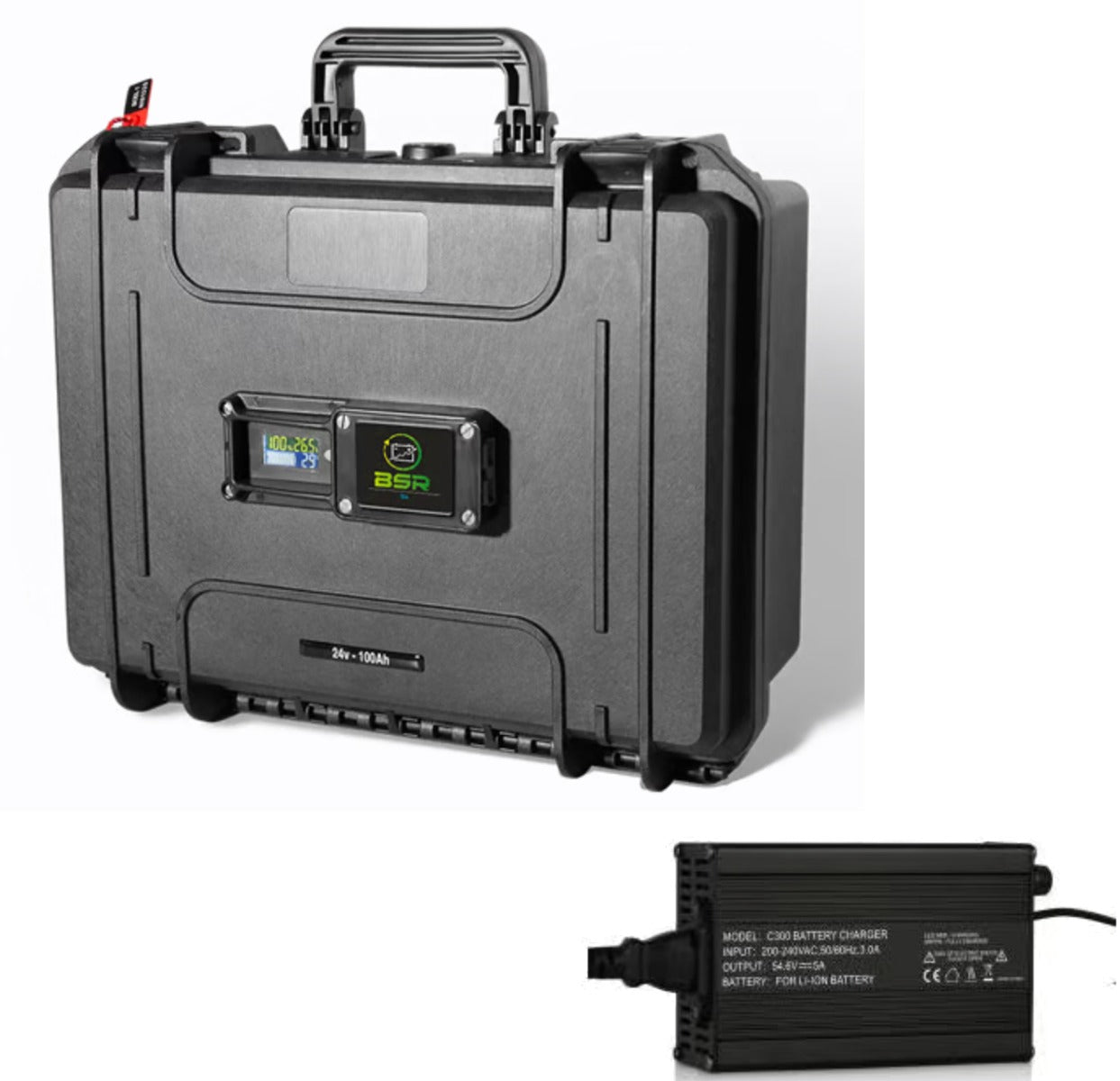Valise Batterie Lithium BSR Eco 100Ah 24V + chargeur offert