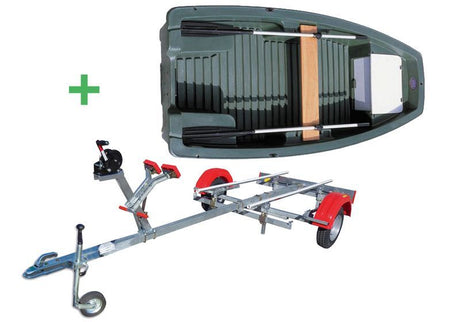 Barque Aquapêche 300 et remorque Nautic Plus