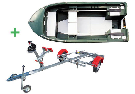 Barque Aquapêche 370 luxe et remorque Nautic Plus