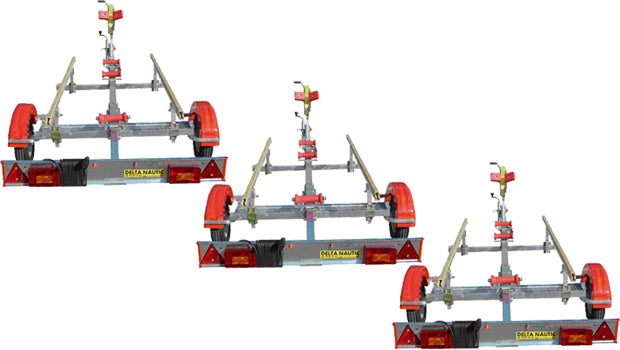 Lot de 3 remorques GT