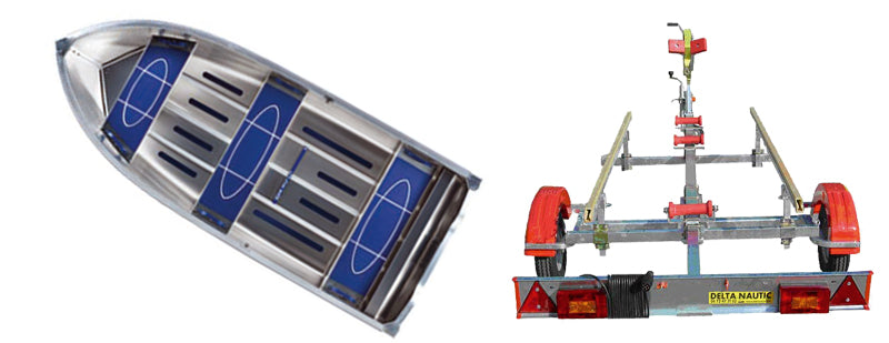 Barque Linder Sportsman 355 et remorque Grand Tourisme