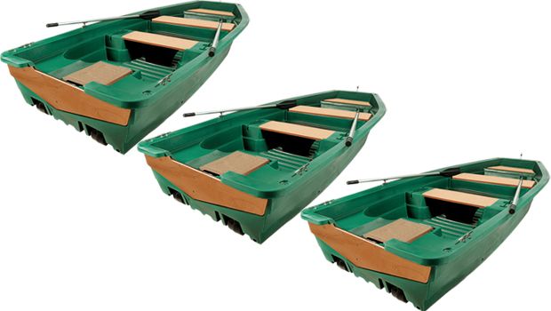 Lot de 3 barques Silurine 4m classic