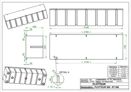 Flotteurs Moussés F508