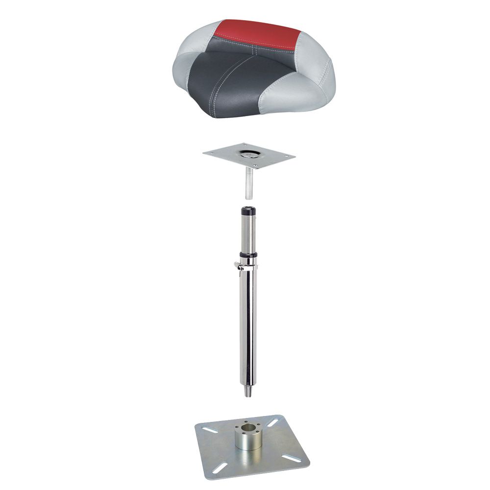 Siège assis / debout sur pied réglable pour pack Silurine 4m bass boat
