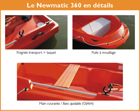 Newmatic 360 : barque de sécurité
