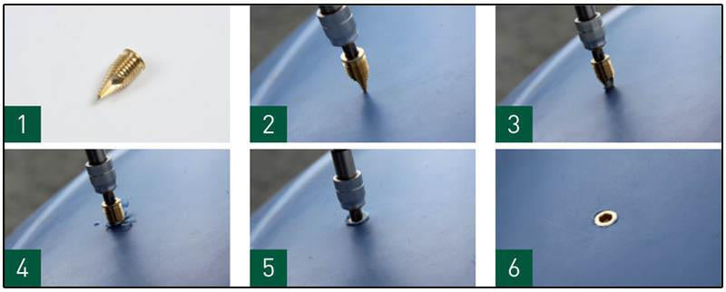 Inserts auto perçant complets