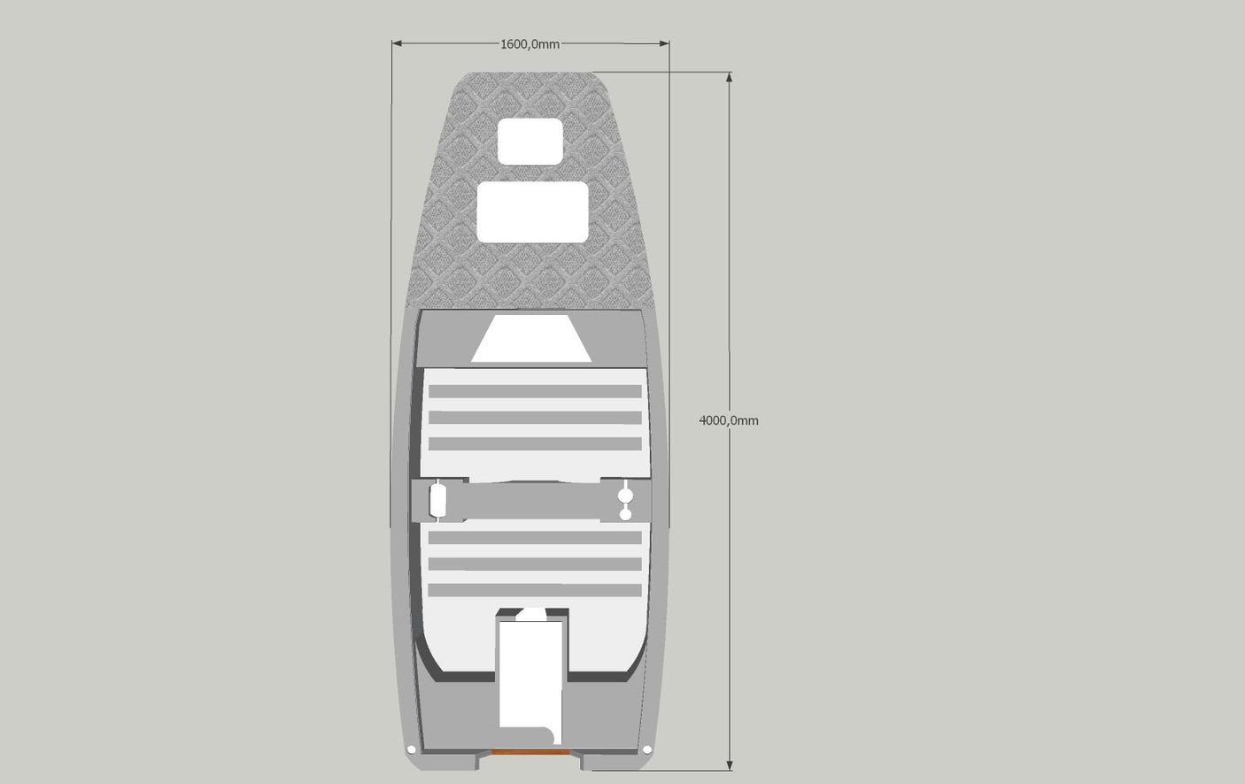 Pack n°1 barque Silurine 4 m Bass Boat