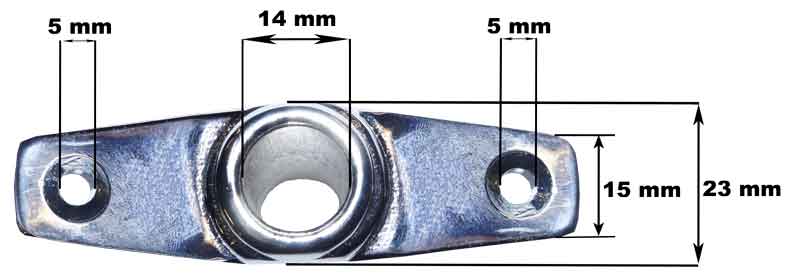 Support dame de nage métal
