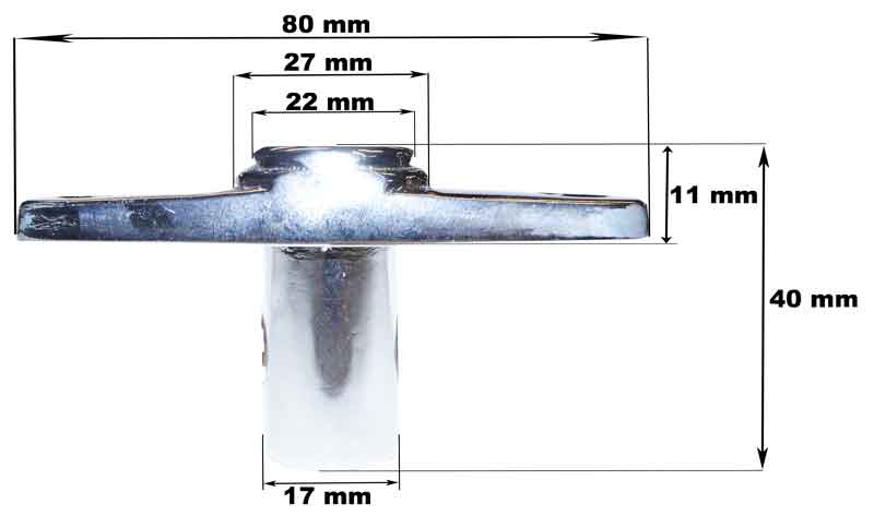 Support dame de nage métal
