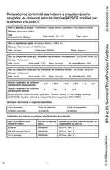 8CV - 9,9CV 4T notice Mercury / Tohatsu