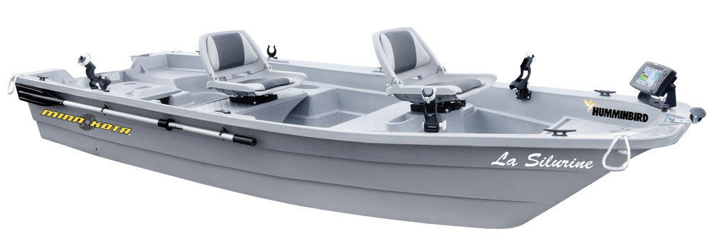 Pack barque La Silurine 400 titanium + remorque complète Nautic Plus + moteur électrique eco Booster V 55 lbs