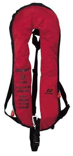Gilet Gonflable SOLAS Nylon Rouge