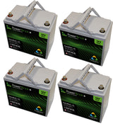 Lot de 4 batteries lithium 12V 55Ah Powerbrick