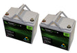 Lot de 2 batteries lithium 12V 55Ah Powerbrick