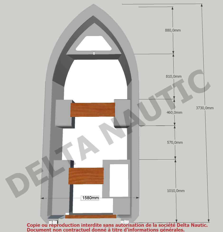 Pack barque la Silurine 373 + remorque complète Nautic Plus