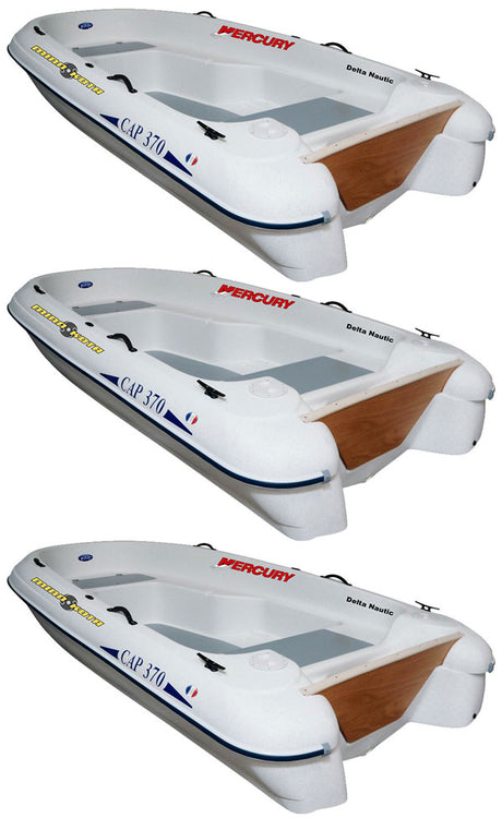 Lot de 3 Barques Rigiflex Cap 370 Standard