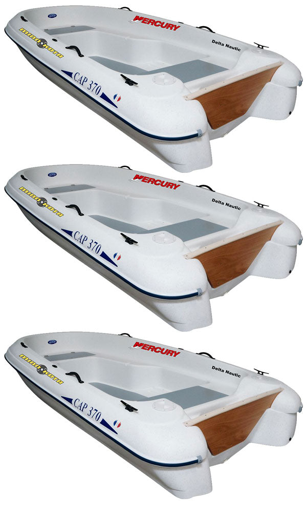 Lot de 3 Barques Rigiflex Cap 370 Standard