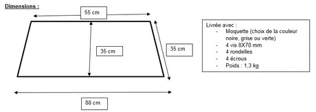 Mini plateforme Bass Boat 3m20