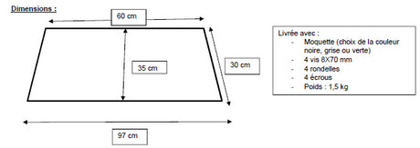 Mini plateforme Bass Boat 4m