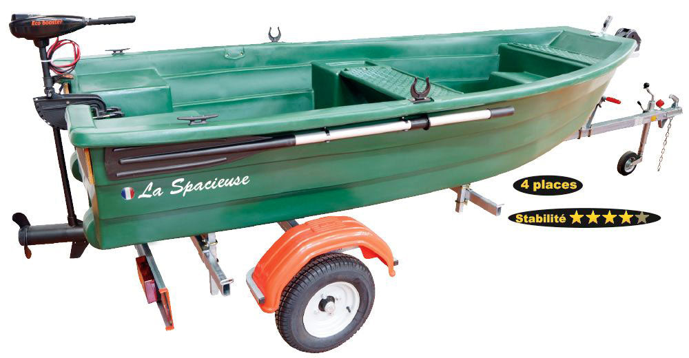 Pack barque Spacieuse 320 classic + remorque complète Nautic Plus