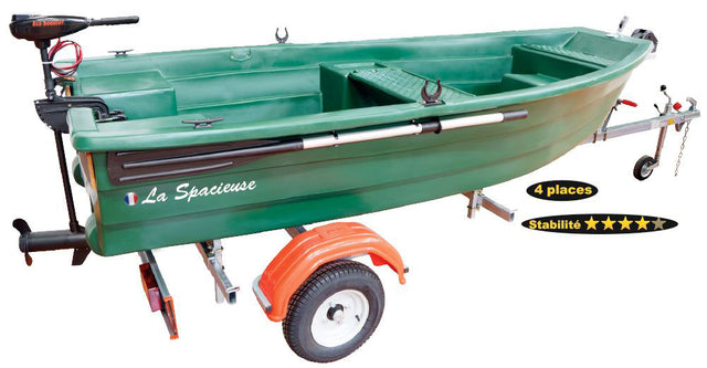 Pack barque Spacieuse 320 classic + remorque complète Nautic Plus