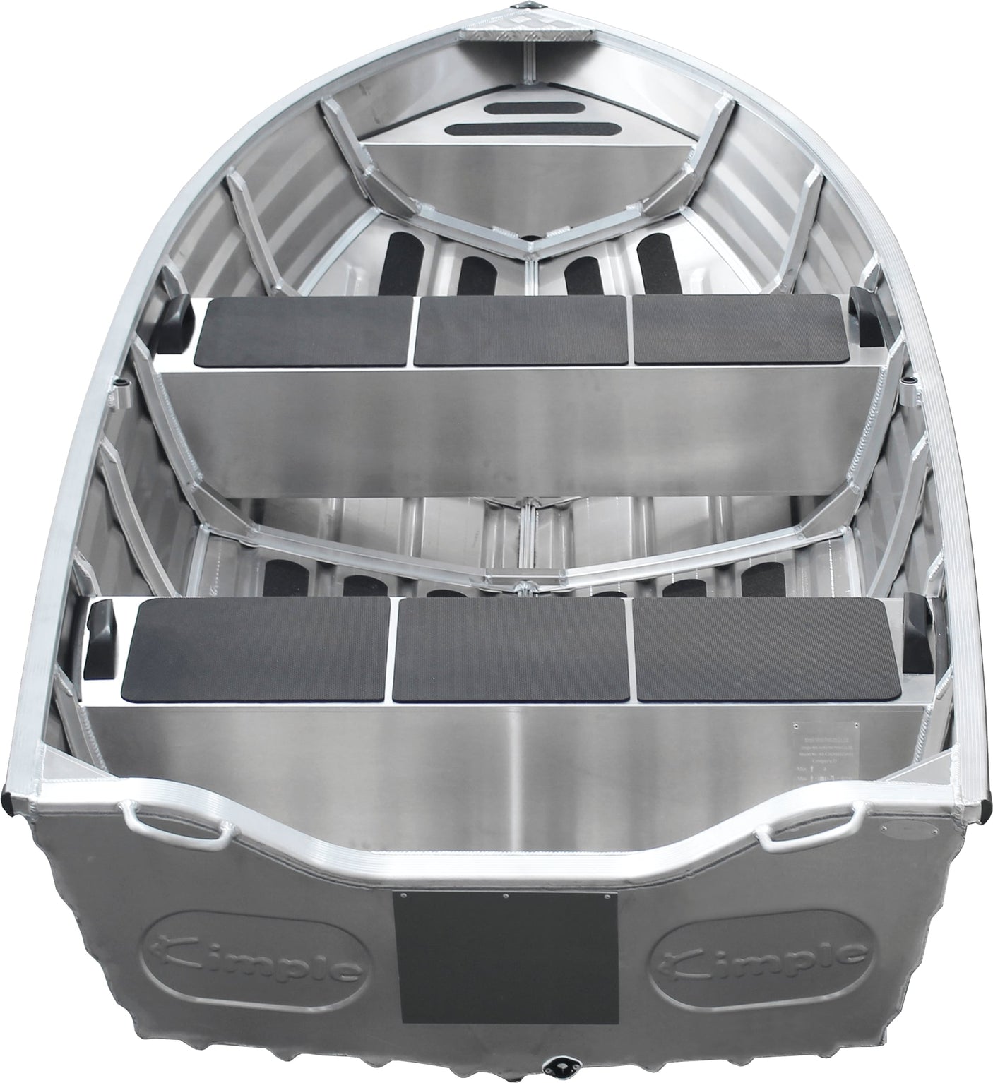 Barque-Aluminium-Kimple-Catch-365-arriere