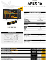 Fiche Technique Humminbird Apex 16 - Delta Nautic