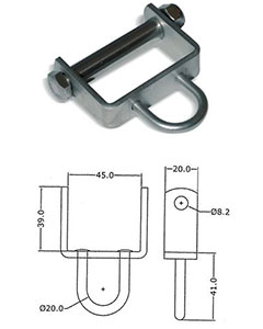 Anneau de fixation barque Pike'n Bass 45