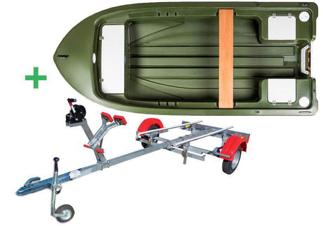 Barque Aquapêche 370 standard et remorque Nautic Plus