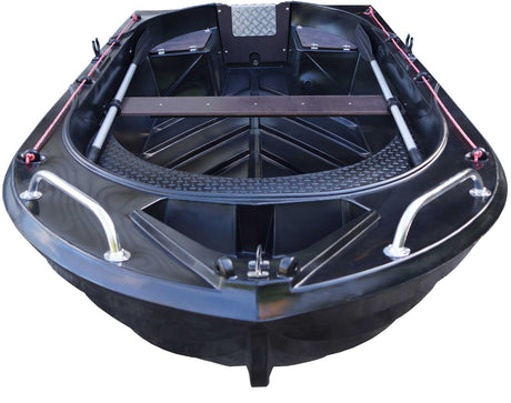 Barque Falco 360 Blacky exclusivité Delta Nautic vue de devant